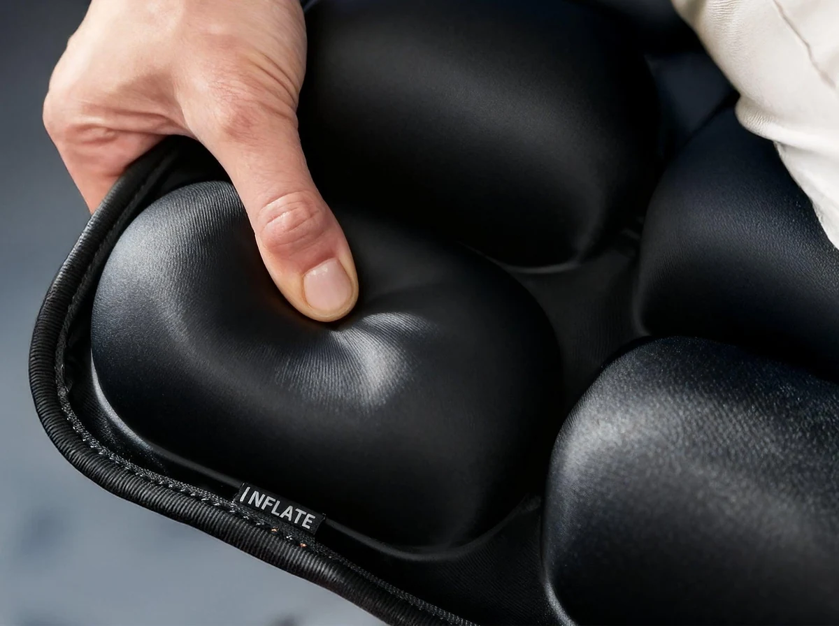 Repeatedly Press the Built-In Corner Inflator Valve